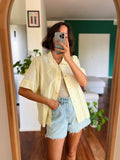 Camicia di cotone butter yellow