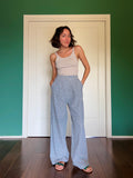Pantalone sartoriale con le pince sangallo denim