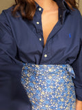 Combo pareo + camicia Ralph Lauren • blu fiorellini