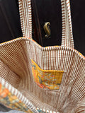 Maxi borsa trapuntata in velluto • senape