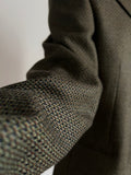 Blazer trama lavorata verde