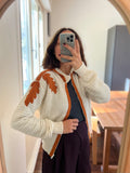 Cardigan foglie