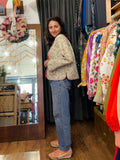 Giacca trapuntata double-face • modello cardigan • conchiglie