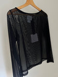 Maglia mesh nera