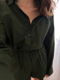 Pantaloncino cotone verde bottiglia