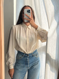 Camicia panna colletto piccolo
