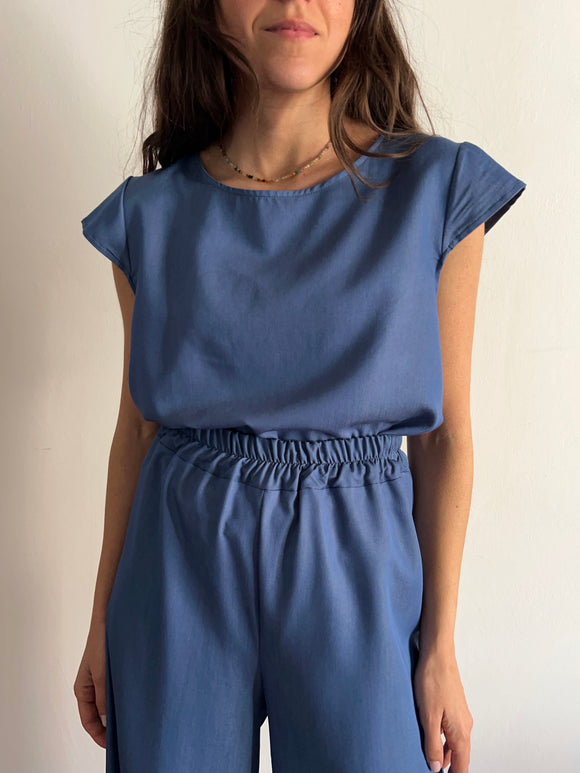 PRE ORDINE • Maglietta denim azzurro