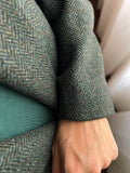 Blazer maschile spigato verde