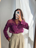 Camicia indiana modello maschile M/L violetta