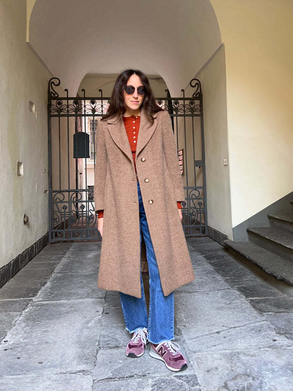 Cappotto marrone chiaro