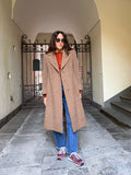 Cappotto marrone chiaro