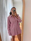 Combo pareo + camicia Lacoste • malva