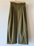 Pantalone Carlo cotone verde oliva