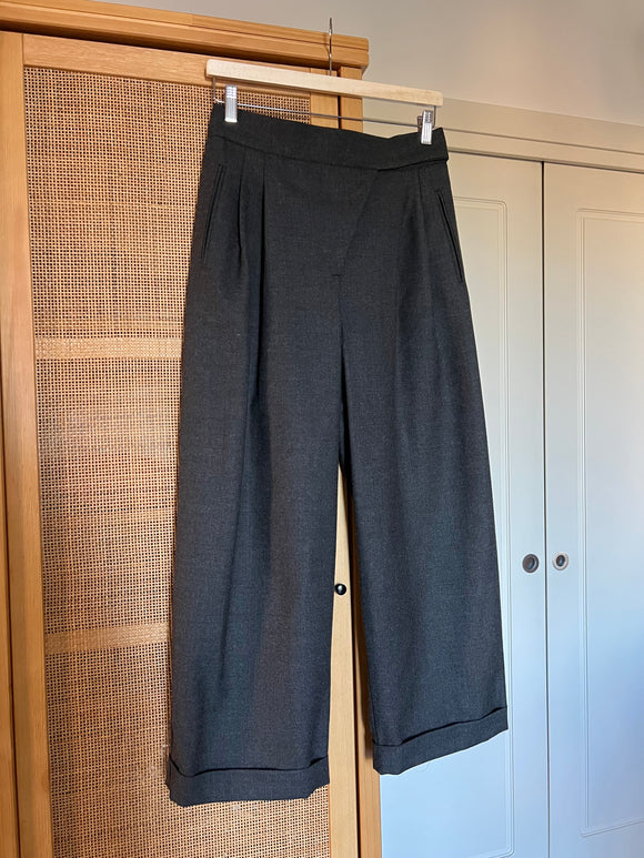 PRE ORDINE • Pantalone Carlo pura lana grigio