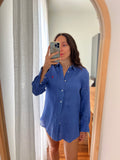 Combo pareo + camicia Ralph Lauren • blu fiori colorati