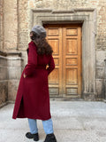 Cappotto sartoriale bordeaux