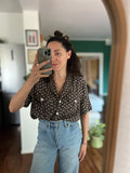 Camicia di seta con palme