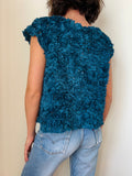 Maglietta ottanio fluffy