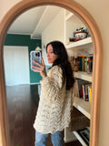 Cardigan panna traforato