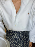 Combo pareo + camicia Ralph Lauren • blu fiori e panna