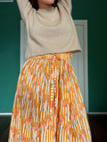 Set gonna + maglione • beige e senape