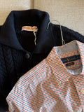Cardigan blu con colletto