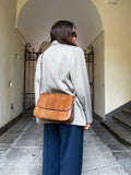 Borsa rettile marrone