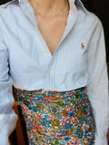 Combo pareo + camicia Ralph Lauren • azzurro fiori colorati