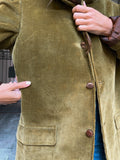 Blazer velluto a coste oliva