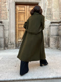 Cappotto sartoriale verde militare