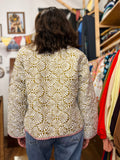 Giacca trapuntata double-face • modello cardigan • conchiglie