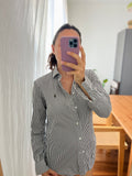 Combo pareo + camicia Ralph Lauren • righine nere e fiori grandi