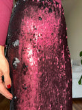 PRE ORDINE • Gonna pencil paillettes rosa e nere