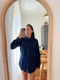 Combo pareo + camicia Ralph Lauren • blu e panna 1