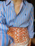 Combo pareo + camicia Ralph Lauren • azzurro e arancione