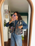 Gilet trapuntato nero