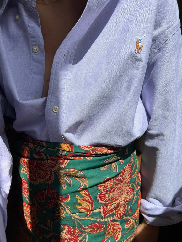 Combo pareo + camicia Ralph Lauren • verde e lilla