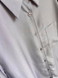 Camicia sartoriale satin grigio perla