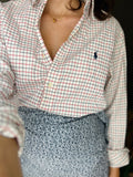 Combo pareo + camicia Ralph Lauren • quadretti e micro fiorellini