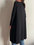 Maxi cardigan nero