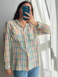 Camicia quadri multicolor