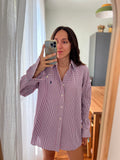 Combo pareo + camicia Ralph Lauren • blu e rosso fiori colorati