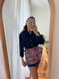 Combo pareo + camicia Ralph Lauren • fiori grandi e blu