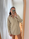 Combo pareo + camicia Ralph Lauren • fiorellini e beige