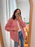 Camicia Lacoste quadretti ruggine