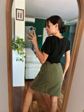 Gonna a portafoglio verde militare