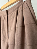 PRE ORDINE • Pantalone sartoriale con le pince lana beige quadri