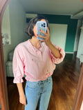 Camicia Gilbi Ralph Lauren rosa senza colletto