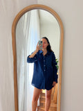Combo pareo + camicia Ralph Lauren • fiori grandi e blu