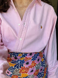 Combo pareo + camicia Ralph Lauren • fiori grandi e rosa